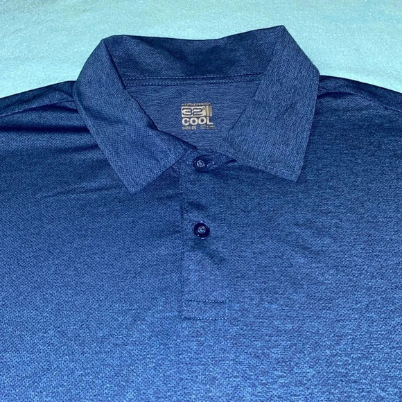 32* DEGREES COOL weather proof short sleeve 2 button collar polo NEW size 2XL - Picture 2 of 9